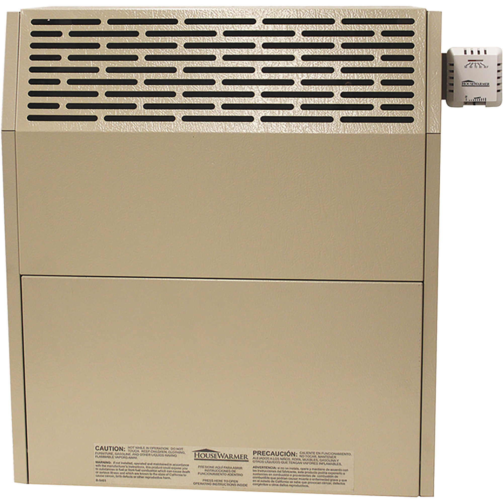 HouseWarmer Slim-Profile Direct Vent Heater with Blower, Propane, 15,000 BTU, Model# HWDV150BP